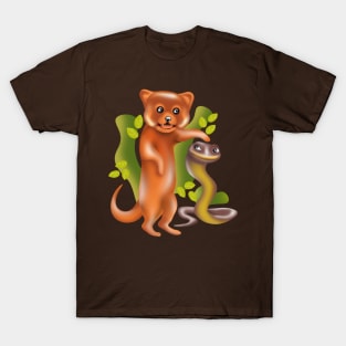 mongoose and cobra friendship T-Shirt